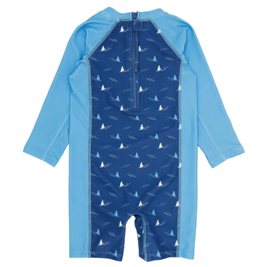 Feather 4 Arrow Shorebreak Long Sleeve Baby Surf Suit 14IB135FIN - Seaside Blue