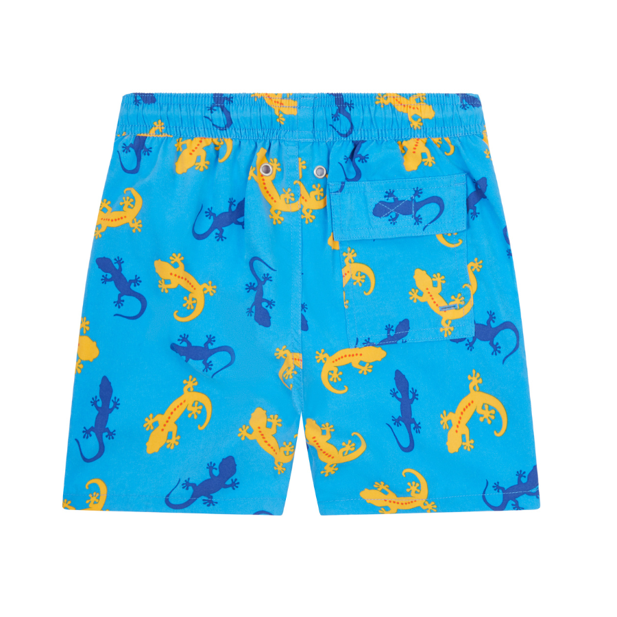 Tom & Teddy Gecko Boys Swim Shorts GECBO-J - Blue/ Orange