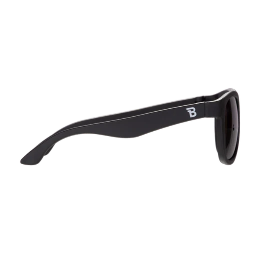 Babiators Original Navigators Smoke Lens Sunglasses >6 Yr O-NAV001-L - Jet Black