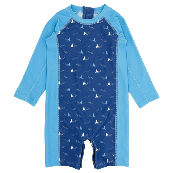Feather 4 Arrow Shorebreak Long Sleeve Baby Surf Suit 14IB135FIN - Seaside Blue