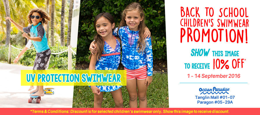 Back to School Children's Swimwear Promotion!