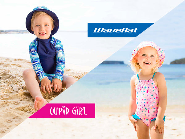 UPF 50+ Swimsuits for Boys & Girls from Wave Rat & Cupid Girl