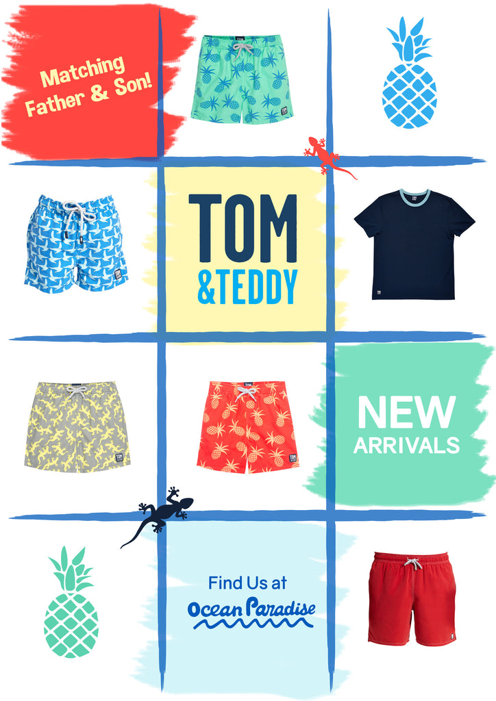 Father and Son Boardshorts - A New Tropical Collection