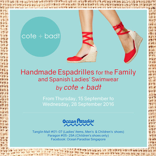 Handmade Espadrilles for the Family and Spanish Ladies Swimwear by cote + badt