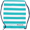 Snapper Rock 1802 Swim Bags Aqua/ White Stripe