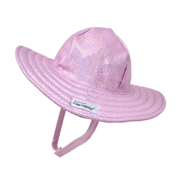 Flap Happy Upf 50+ Summer Splash Swim Hat SUSD - Sparkling Sunset Pink
