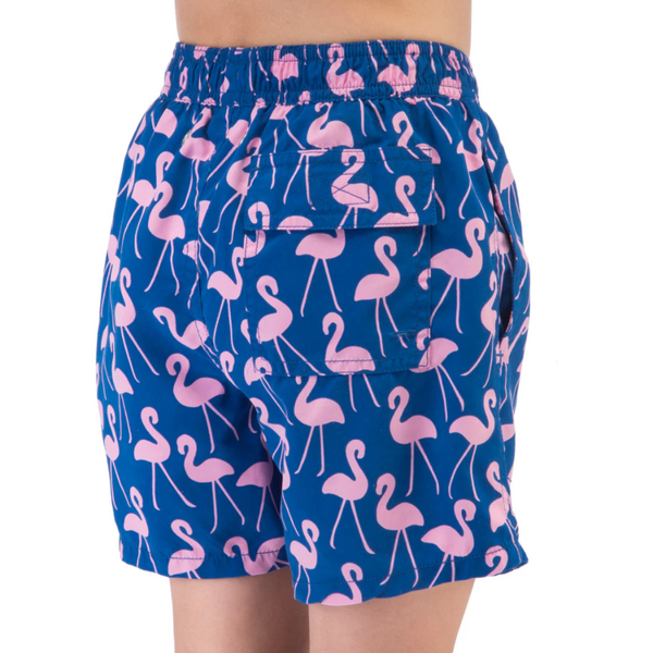 Tom & Teddy Flamingo Boys Swim Shorts FLARO-J - Rose/ Blue