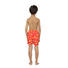 Tom & Teddy Palms Boys Swim Shorts PALCL-J - Coral/ Lime