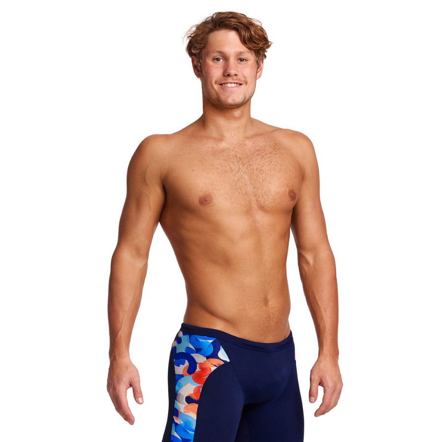 Funky Trunks Mens Training Jammers FT37M - Wet Paint