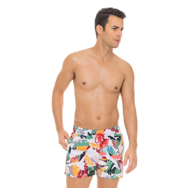 Le Club Mens Swim Shorts The Palms - Multi
