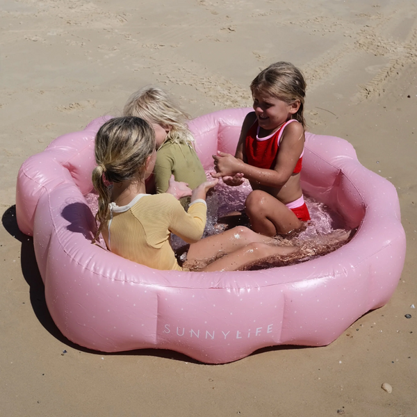 Sunnylife Inflatable Backyard Pool Ocean Treasure Rose S3PBYDOT