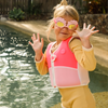 Sunnylife Melody The Mermaid Mini Swim Goggles Neon Strawberry SCMSGNST