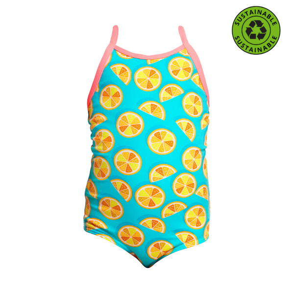 Funkita Toddler Girls Sustainable Printed One Piece FKS022G - Lime Splice