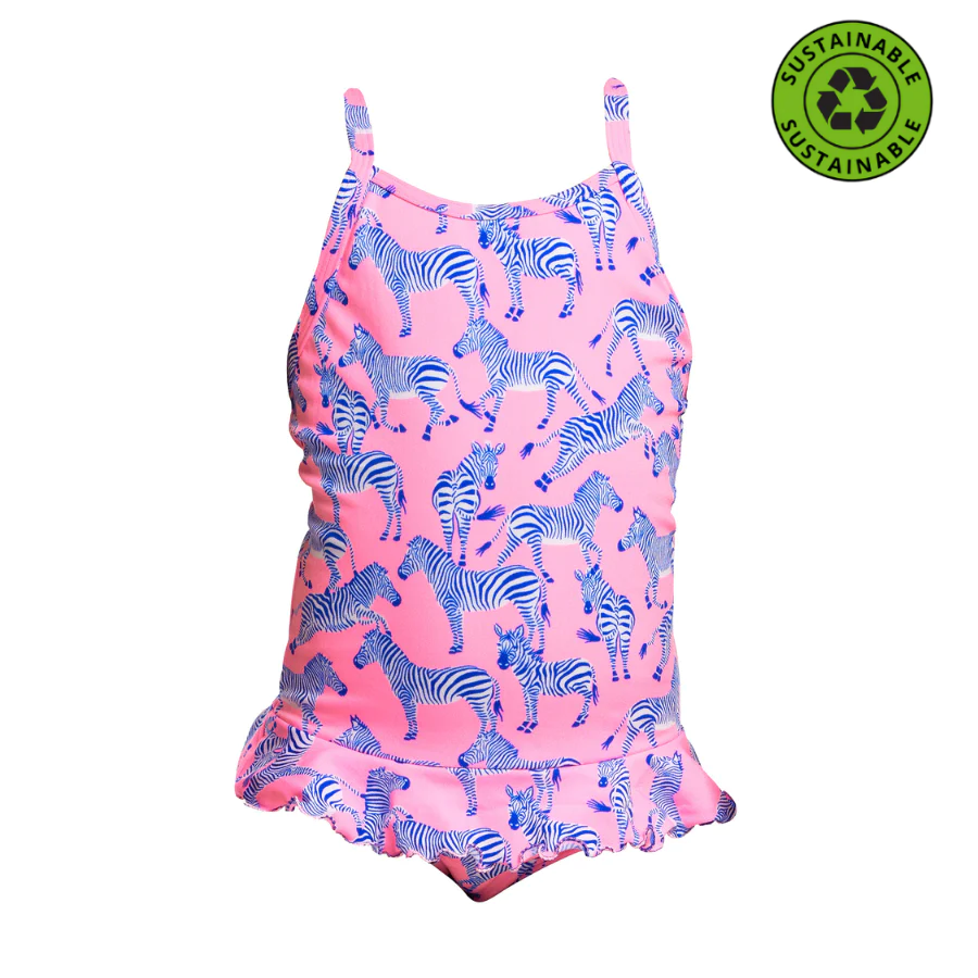 Funkita Toddler Girls Sustainable Belted Frill One Piece FKS040G - Twinkle Toes