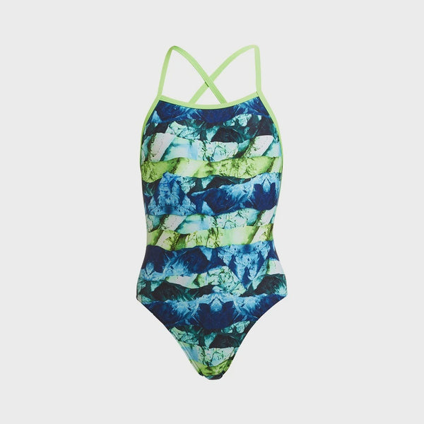 Funkita Girls Strapped In One Piece FS38G- Icy Iceland
