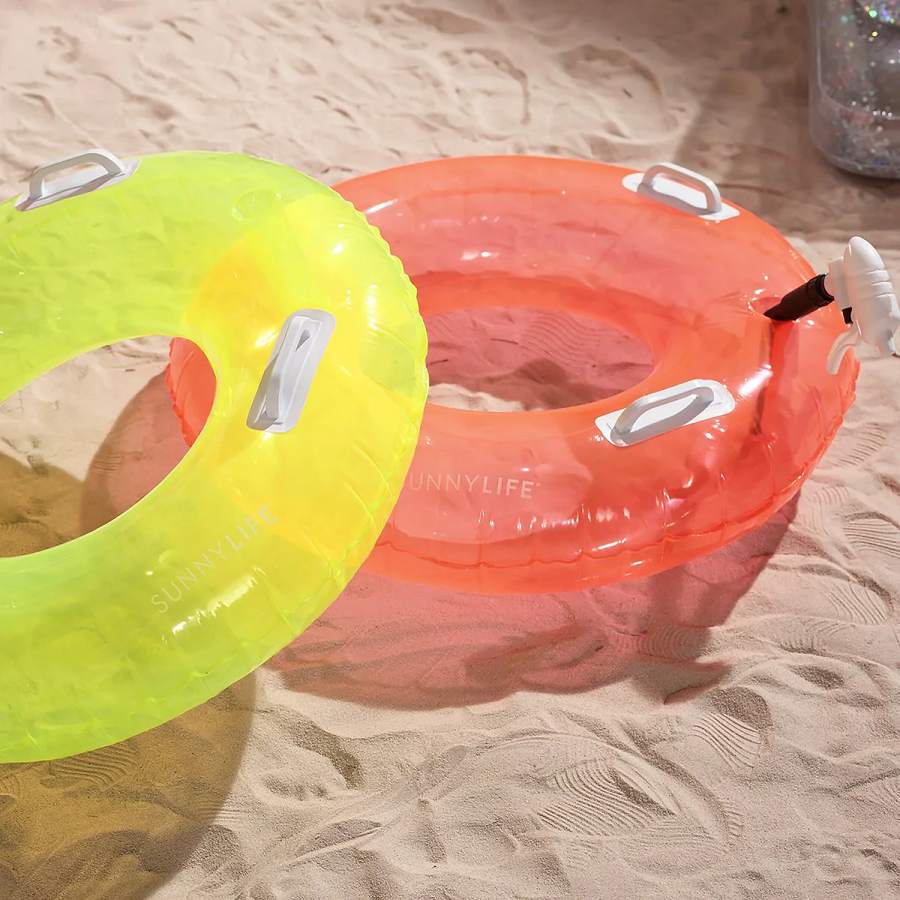 Sunnylife Pool Ring Soakers Citrus-Neon Coral Set Of 2 S2LSOANE