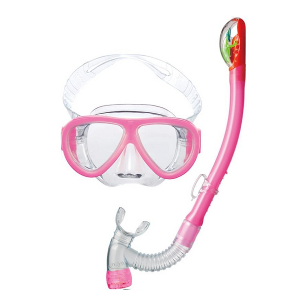 AQA Anemo Lite & Bixy Dry Special Mask & Snorkel Set >9yr KZ-9078N- Candy Pink