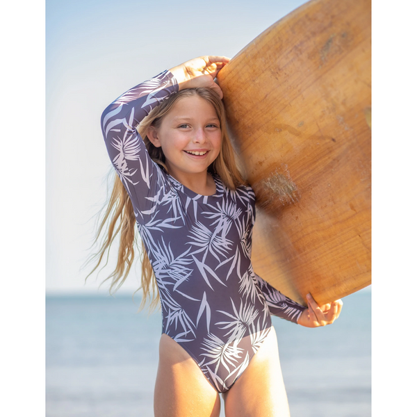 Feather 4 Arrow Girls Wave Chaser Surf Suit 1G356PBE - Palm Beach