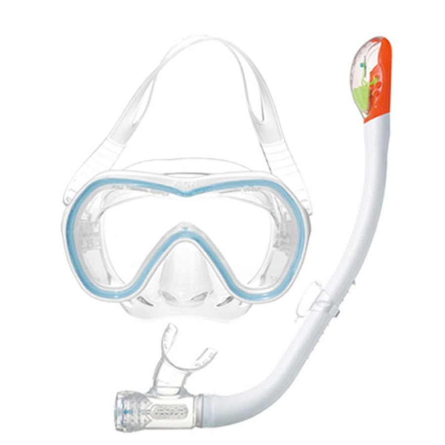 AQA Vega Lite & Sammy Dry Special Mask & Snorkel Set KZ-9077N- White