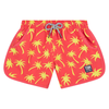 Tom & Teddy Palms Girls Swim Shorts GPALC - Coral/ Lime