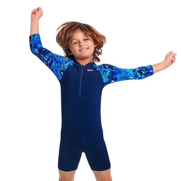 Funky Trunks Toddler Boys Go Jump Suit FTS024B - True Bluey