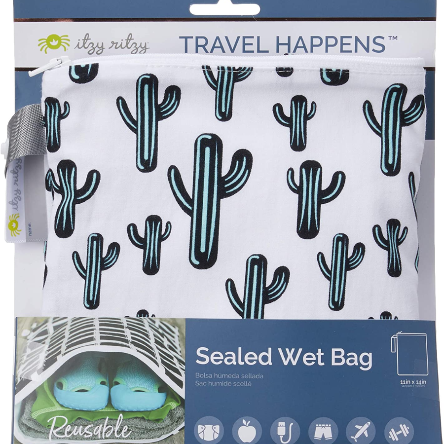 Itzy Ritzy Wet Bag W Adjustable Handle WBMH8320- Cactus Crew