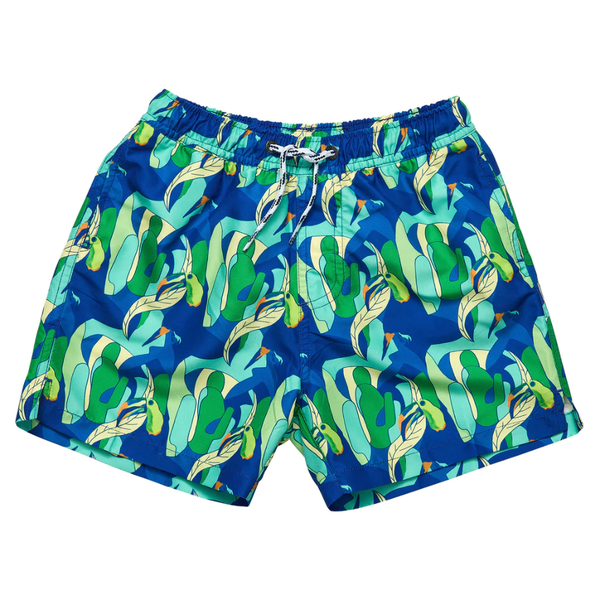 Snapper Rock Toucan Jungle Sustainable Swim Short B90132 - Blue