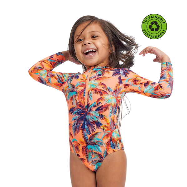 Funkita Toddler Girls Sun Cover One Piece FKS063G - Sand Storm