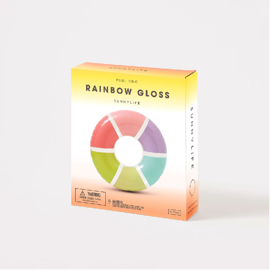 Sunnylife Pool Ring Rainbow Gloss S2LPOLRW