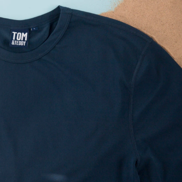 Tom & Teddy Mens Rash Tops Short Sleeves SDBSS- Deep Blue