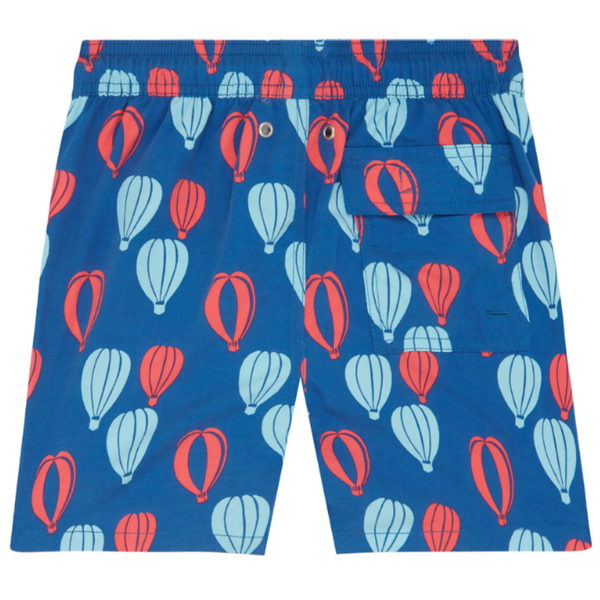 Tom & Teddy Balloons Boys Swim Shorts BALRB-J- Red/ Blue
