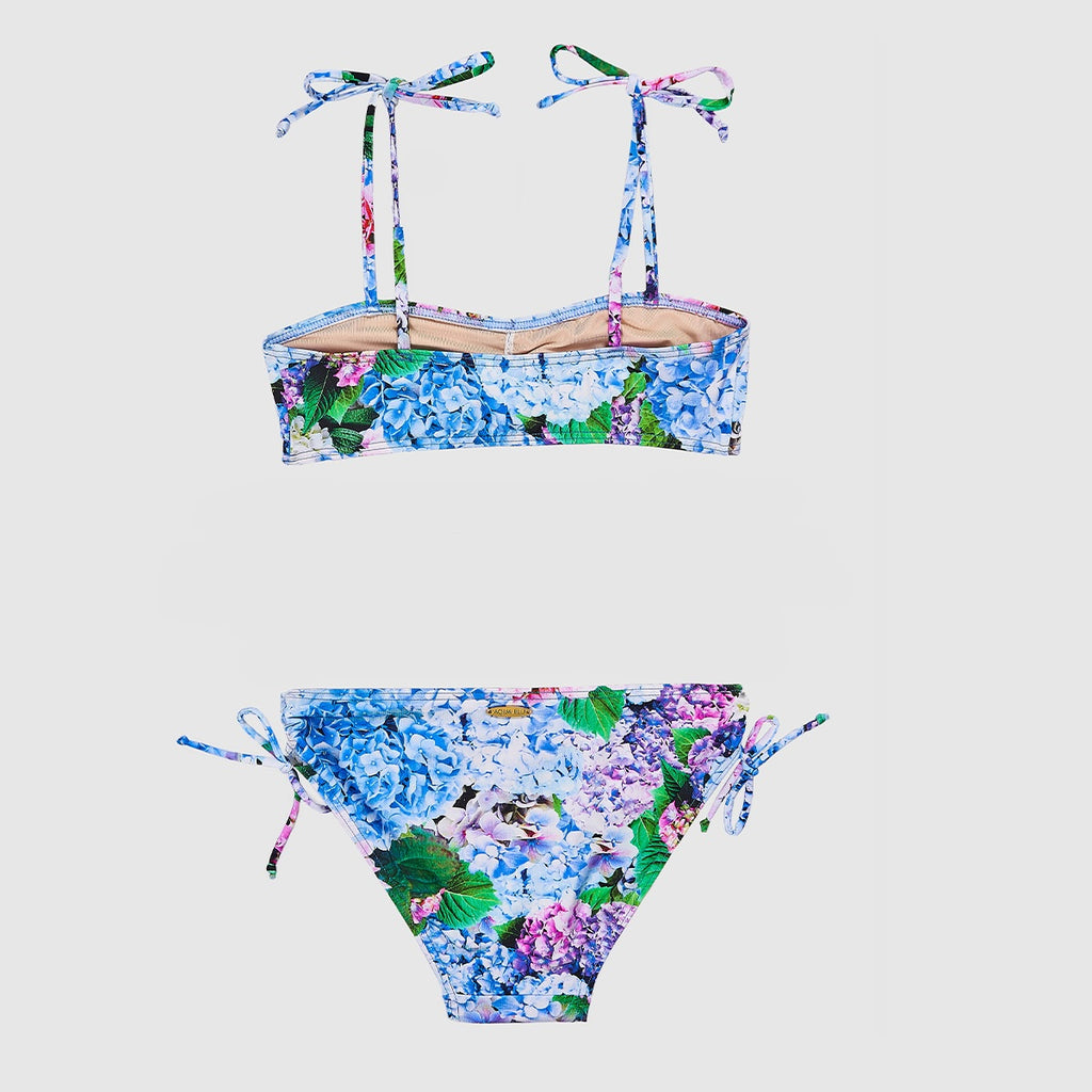 Aqua Blu Bandeau Bikini Set AG2071BL- Blossom