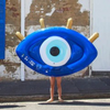 Sunnylife Float Away Lie On Greek Eye- Electric Blue S1LLIEGE