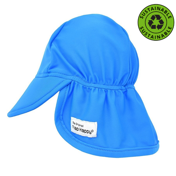 Flap Happy Sustainable Swim Flap Hat FHUB- Ocean Blue