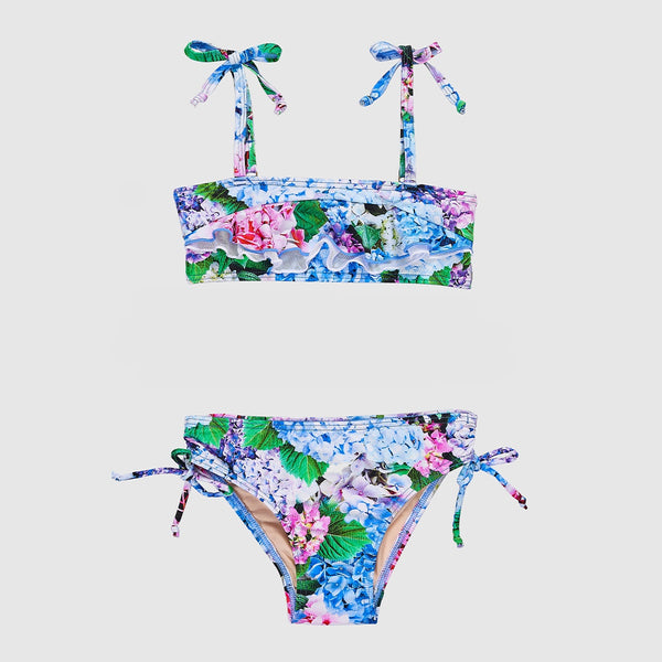 Aqua Blu Frill Bikini Set Jr AG2035BL- Blossom