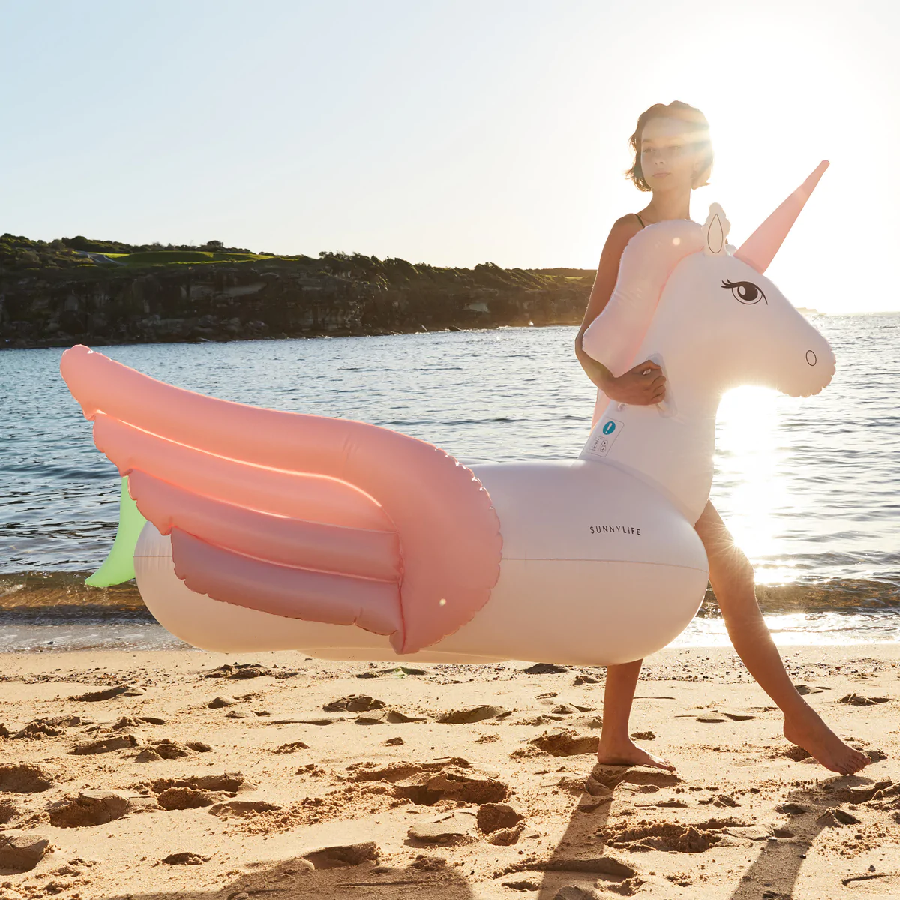Sunnylife Luxe Ride-On Unicorn Coral Ombre S2LRIDCU