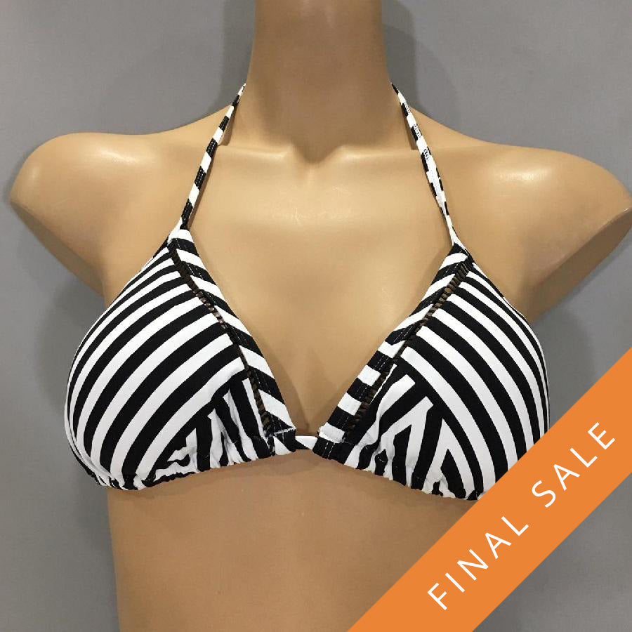 Tommy Bahama Triangle Cup Bra With Ladder Trim TSW80802T- Fractured Stripe