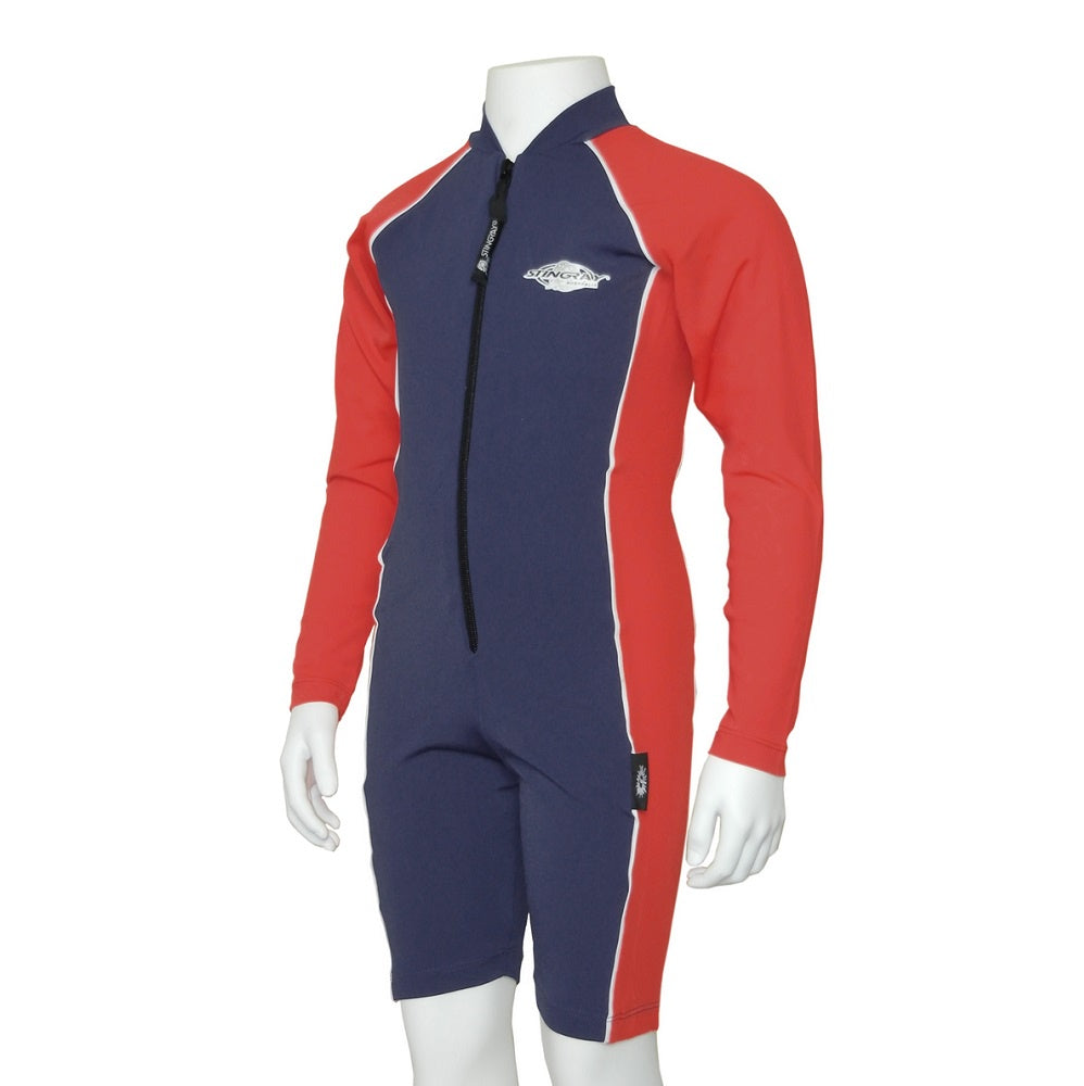 Stingray Raysuit Long Sleeves ST3001L - Navy/Red
