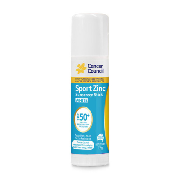 Cancer Council Australia Sport Zinc Stick White SPF50+ Sunscreen 1150 12g