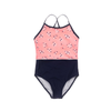 Snapper Rock Ditsy Coral Classic Crossback Swimsuit G13210- Coral