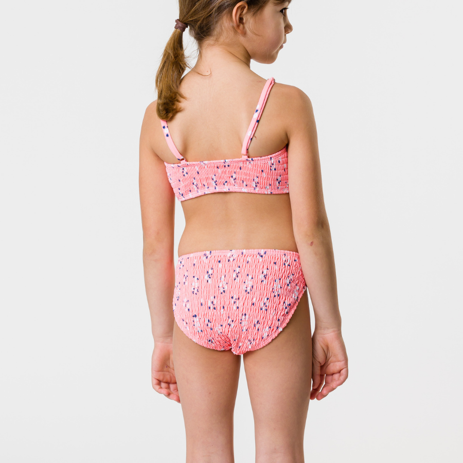 Snapper Rock Ditsy Coral Shirred Bikini G15101- Coral
