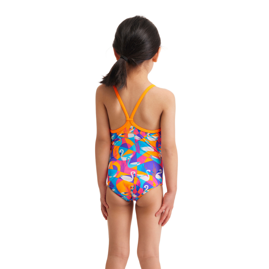 Funkita Toddler Girls Printed One Piece FKS022G- Swim Swan