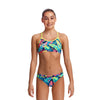 Funkita Girls Sustainable Racerback Two Piece FKS035G- Palm Off
