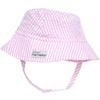 Flap Happy CHT Upf 50+ Bucket Hat- Pink Stripe Seersucker