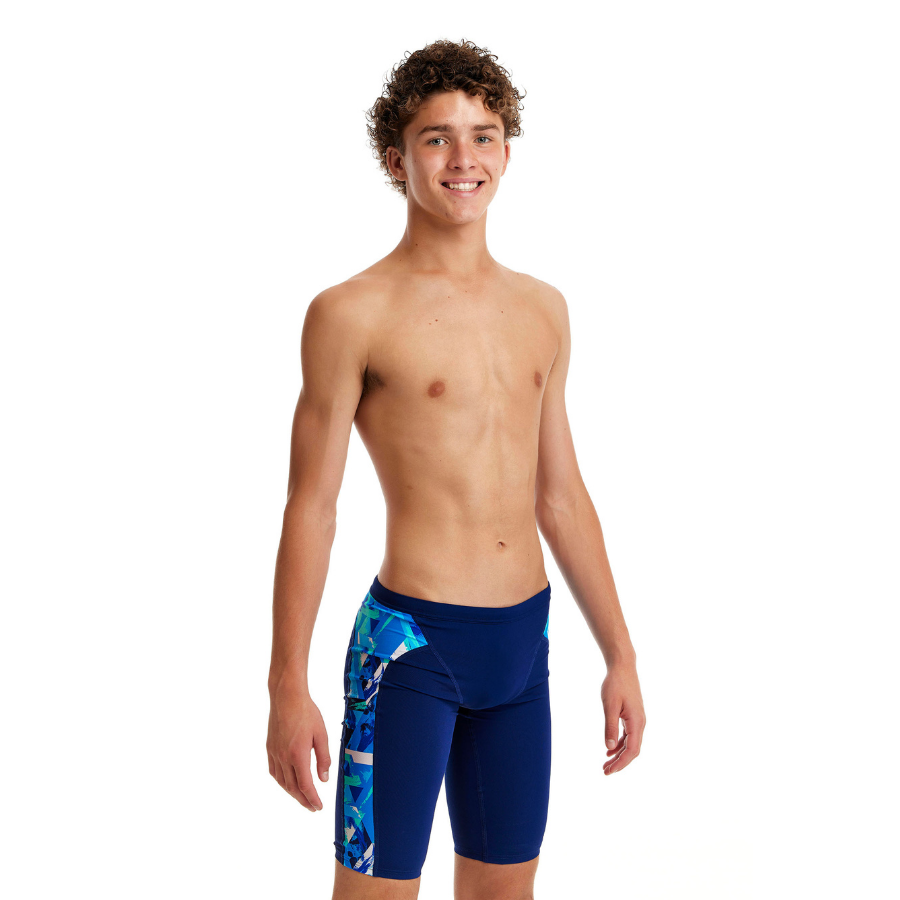 Funky Trunks Boys Training Jammers FT37B- Bashed Blue