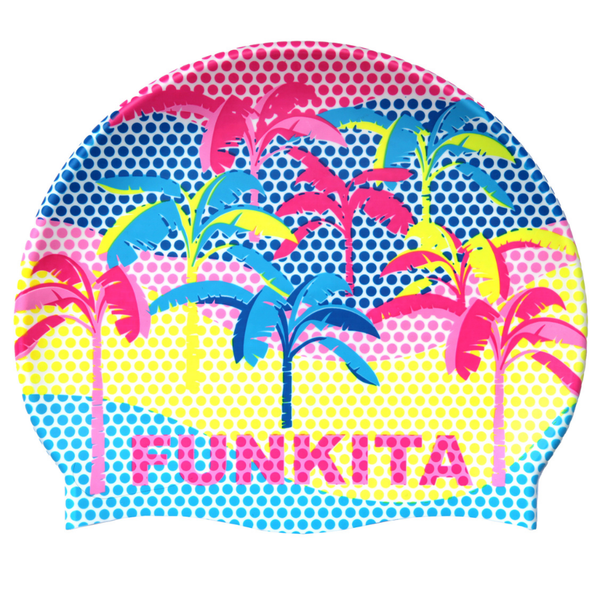 Funkita Silicone Swimming Cap FS99 - Poka Palm