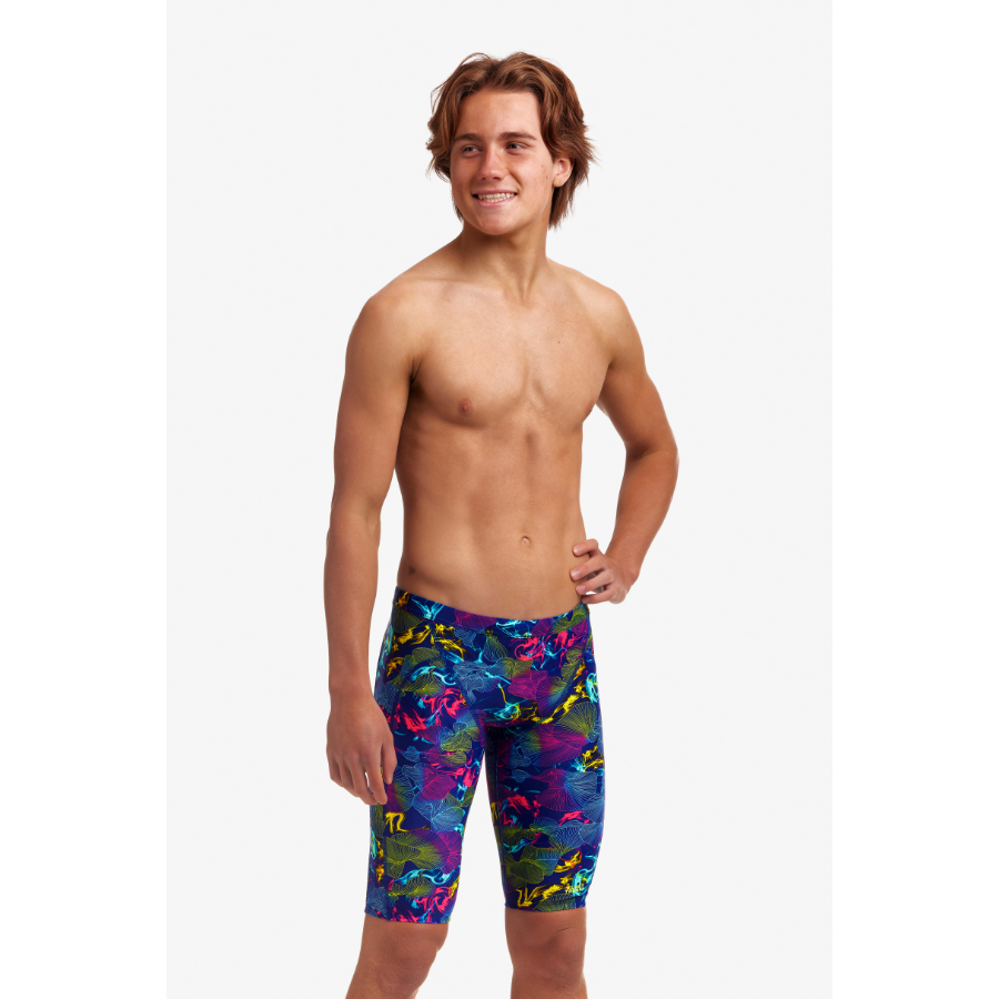 Funky Trunks Boys Training Jammers FT37B - Oyster Saucy