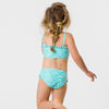 Snapper Rock Spearmint Spot Frilled Bandeau Bikini G15118- Mint
