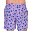Tom & Teddy Mens Palms Swim Shorts PALLB- Lavender/Blue