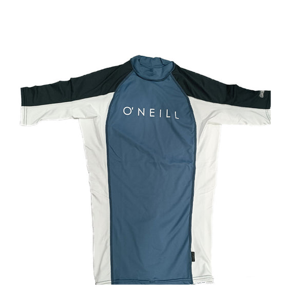 O'Neill Mens Skin Crew Short Sleeve RG4169OADUS - Dustyblue/White/Graphic